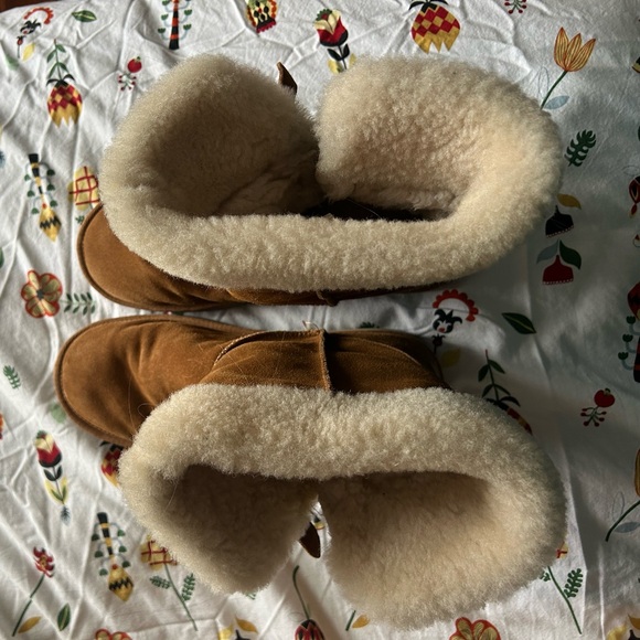 Kookaburra by Ugg chestnut brown leather boots with and soft fur inside - Picture 5 of 7